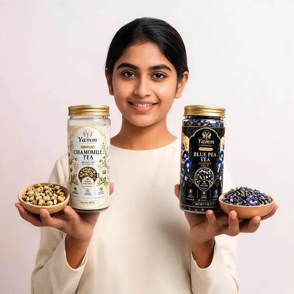 Yamm_Organics_Caffeine-Free_Herbal_Tea_Duo_(Chamomile_+_Blue_Pea)