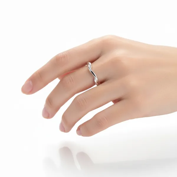 Silver_925_Sterling_Wave_Pattern_Ring_For_Women
