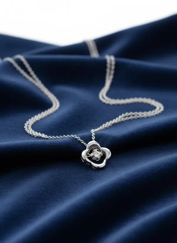 Silver_925_Sterling_Flora_Bloom_Floral_Pendant_For_Women