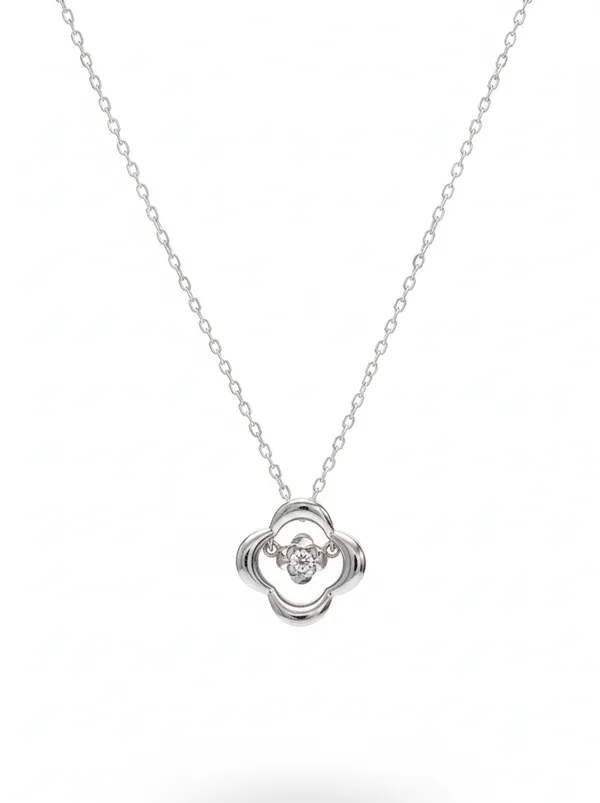 Silver_925_Sterling_Flora_Bloom_Floral_Pendant_For_Women