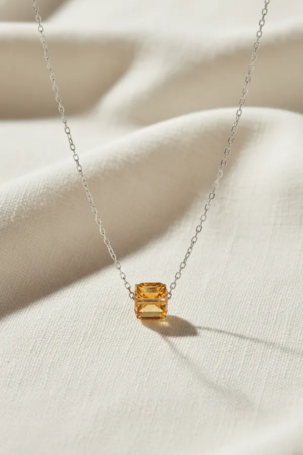 Silver_Yellow_925_Sterling_Golden_Glow_Pendant_For_Women