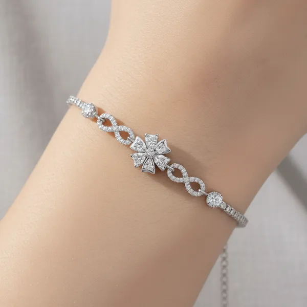 Silver_925_Sterling_Floral_Bloom_Bracelet_For_Women