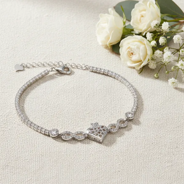 Silver_925_Sterling_Regal_Heart_Bracelet_For_Women
