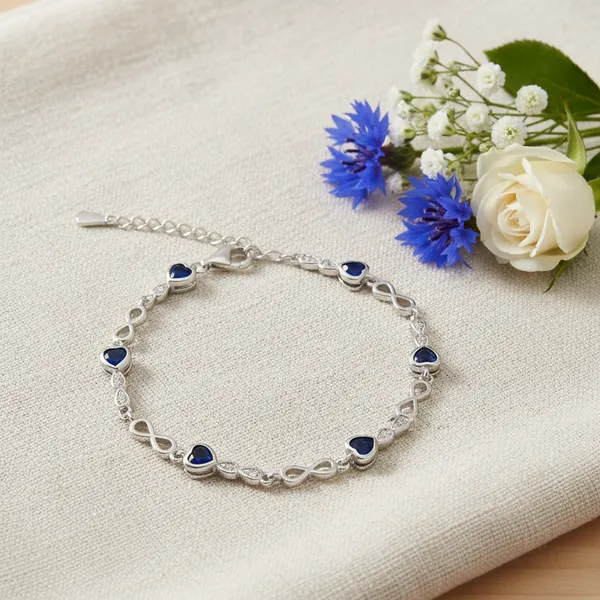 Sovia_Silver_Blue_925_Sterling_Midnight_Love_Infinity_Bracelet_For_Women