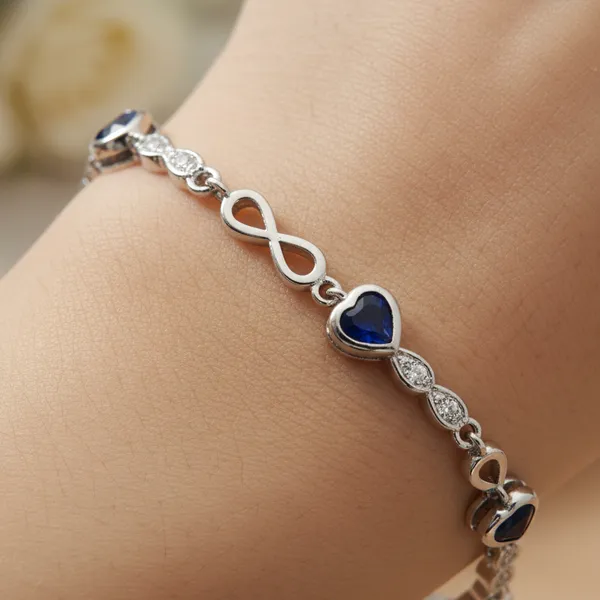 Sovia_Silver_Blue_925_Sterling_Midnight_Love_Infinity_Bracelet_For_Women