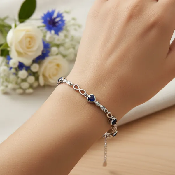 Sovia_Silver_Blue_925_Sterling_Midnight_Love_Infinity_Bracelet_For_Women