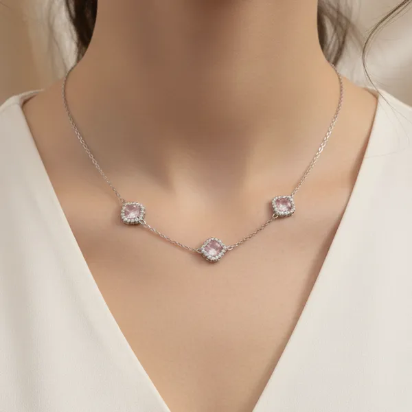 Sovia_Silver_925_Sterling_Pink_Clover_Chain_Necklace_For_Women