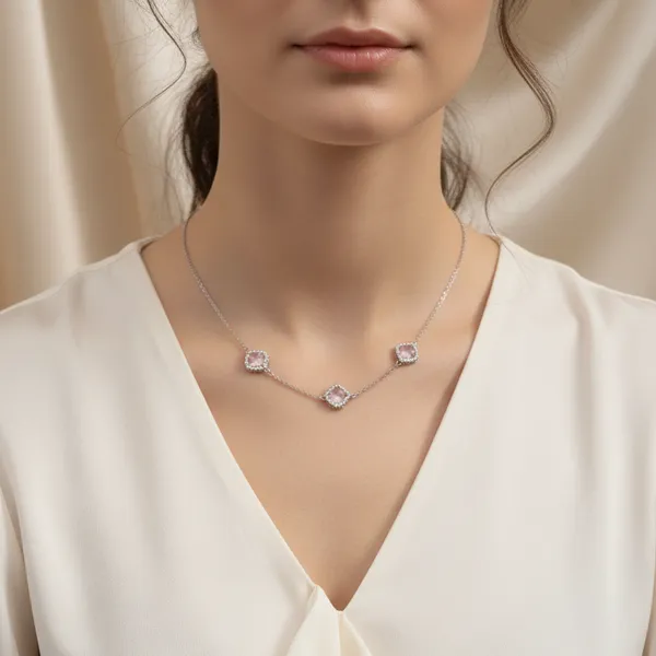 Sovia_Silver_925_Sterling_Pink_Clover_Chain_Necklace_For_Women