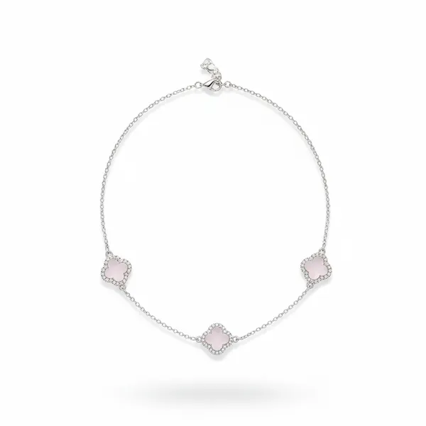 Sovia_Silver_925_Sterling_Pink_Clover_Chain_Necklace_For_Women