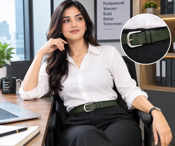 Olive_Green_Slim_Buckle_Belt_for_Unisex_Styling