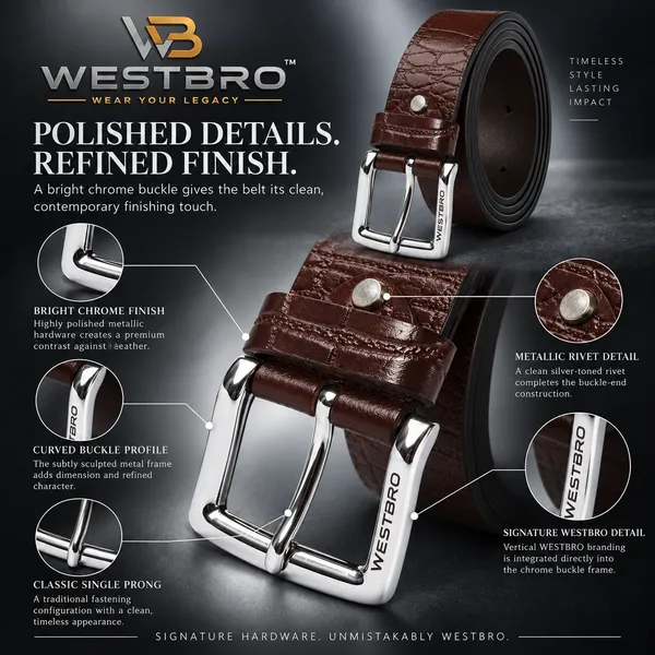 Brown_Colour_Embossed_Crocodile_Belt_for_Men