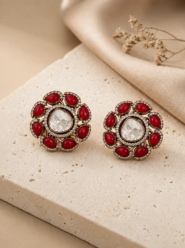 Ruby_Blossom_Kundan_Stud_Earrings