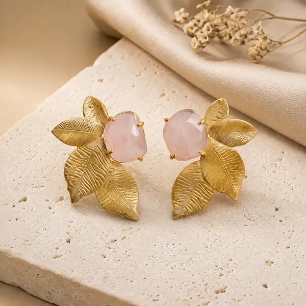 Blush_Pink_Rose_Quartz_Stud_Earrings