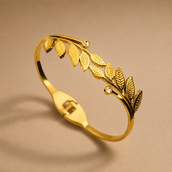 Laurel_Leaf_Zircon_Bracelet