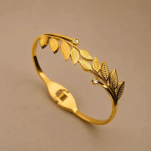 Laurel_Leaf_Zircon_Bracelet