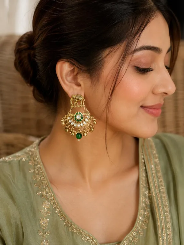 Royal_Elephant_Kundan_Chand_Bali_Jhumka_Earrings