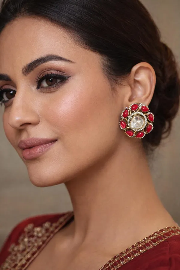 Ruby_Blossom_Kundan_Stud_Earrings