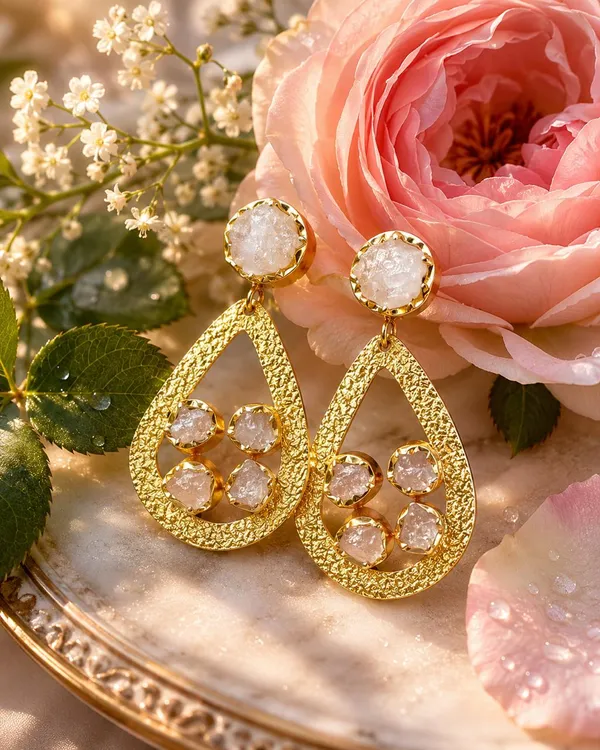 Rose_Quartz_Serenity_Teardrop_Earrings