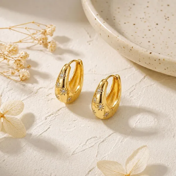 Celestial_Starburst_Huggie_Earrings