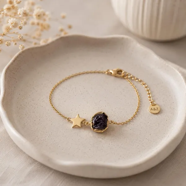 Celestial_Smokey_Quartz_Charm_Bracelet