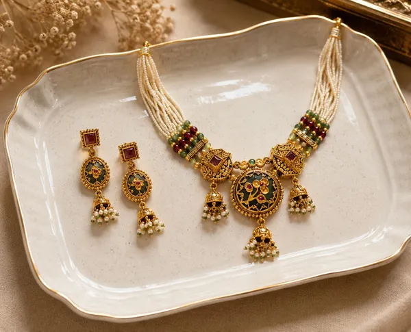 Noor_Gul_Antique_Pearl_Choker_Set_with_Jhumka_Earrings