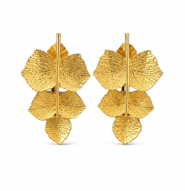Golden_Leaf_Textured_Statement_Earrings