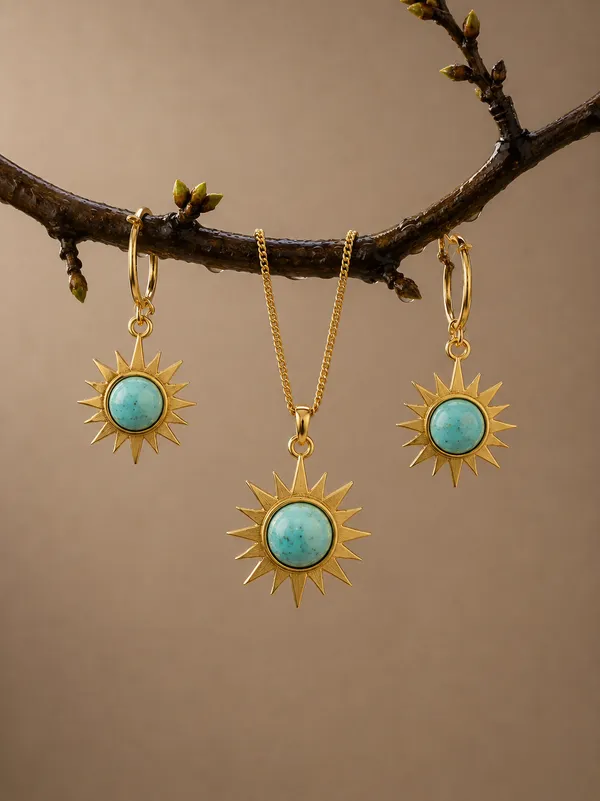 Celestial_Sunburst_Turkish_Turquoise_Amazonite_Hoop_Earrings