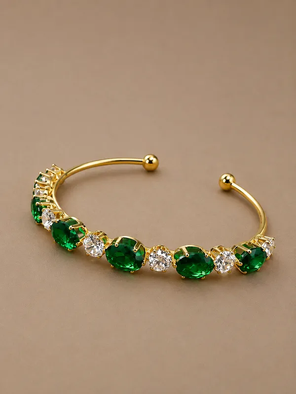Emerald_Radiance_Open_Cuff_Bracelet