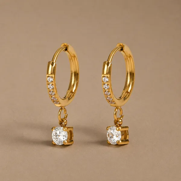 Luna_Solitaire_Drop_Huggie_Earrings