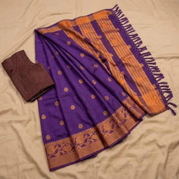 Purple_Cotton_Silk_Woven_Saree_With_Contrast_Border
