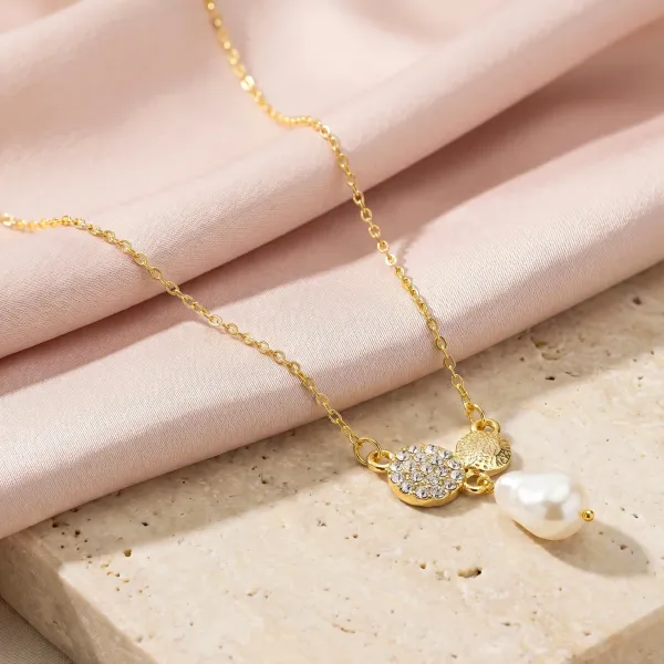 Gold_Toned_Heart_Charm_Pearl_Beaded_Necklace_for_Women