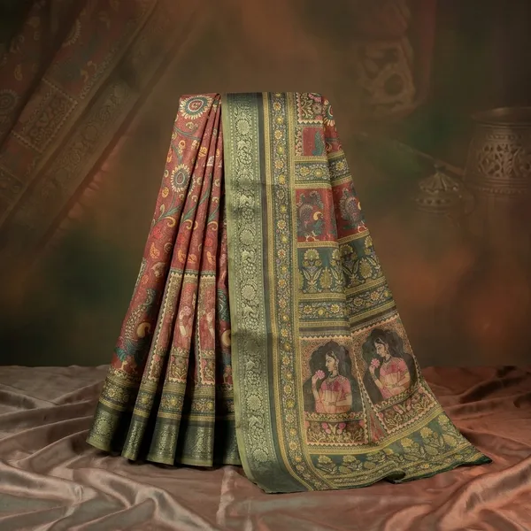 Multicolor_Banarasi_Silk_Paithani_Saree_For_Women