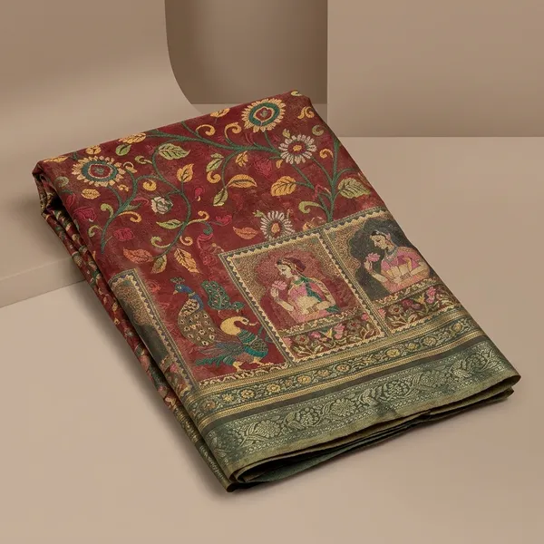 Multicolor_Banarasi_Silk_Paithani_Saree_For_Women