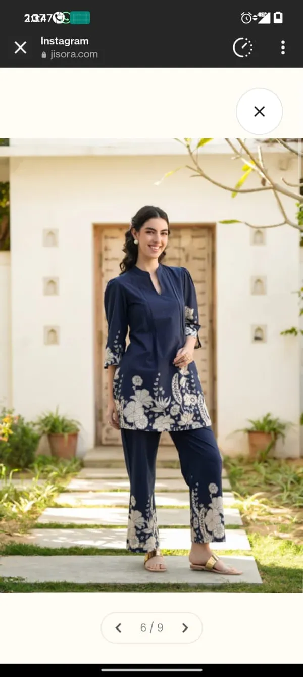 Navy_Blue_Cotton_Floral_Print_Co-ord_Set_for_Women