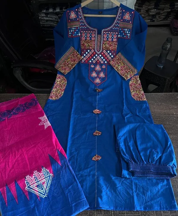 Blue_Embroidered_Straight_Kurta_Set_for_Women