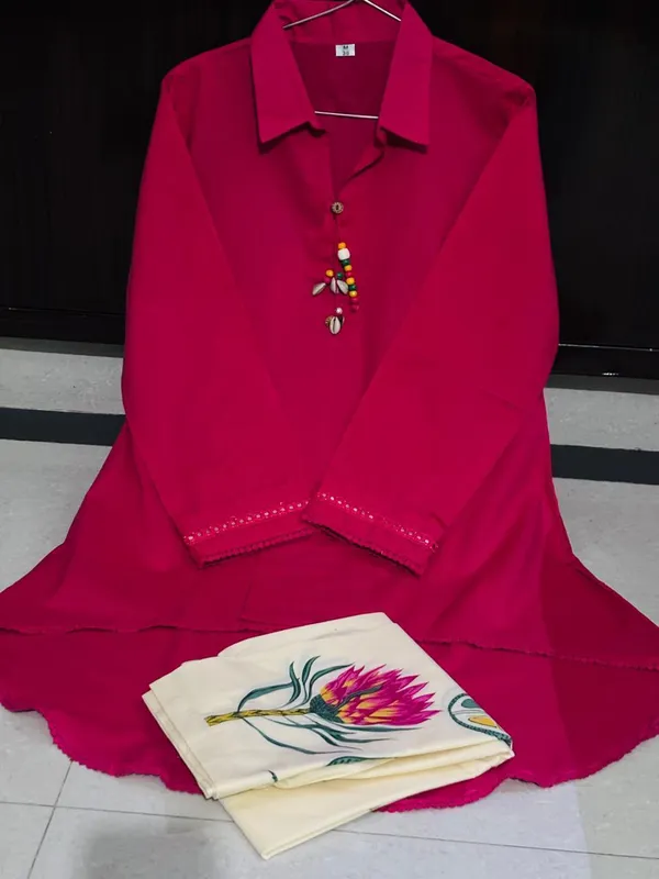 Pink_Rayon_Tunic_With_Floral_Print_Palazzo_Set_for_Women