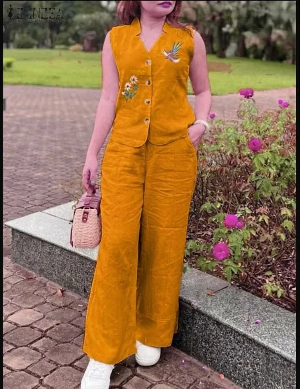 Mustard_Embroidered_Sleeveless_Co_Ord_Set_for_Women