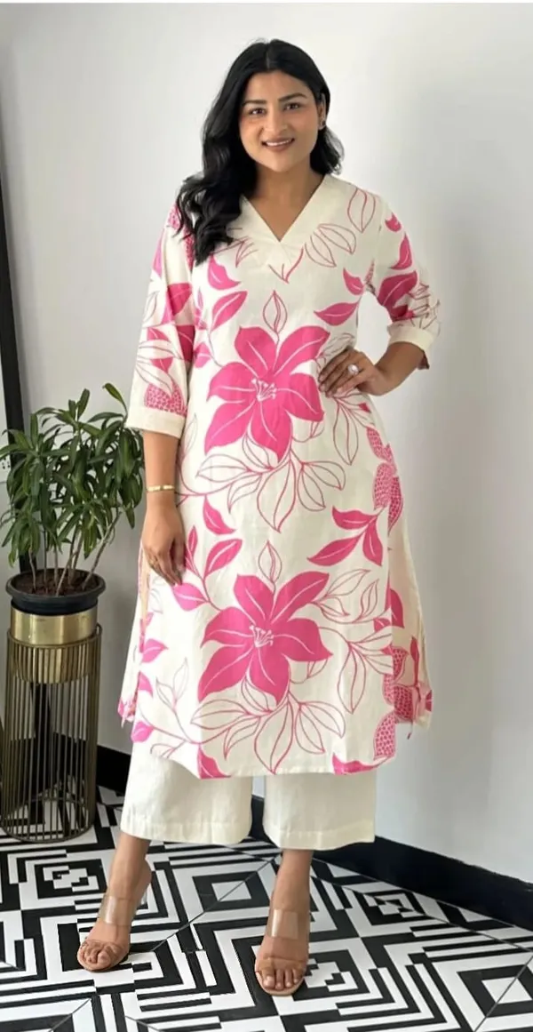 Pink_Cotton_Floral_Print_A-Line_Kurta_With_Palazzo_Set_for_Women