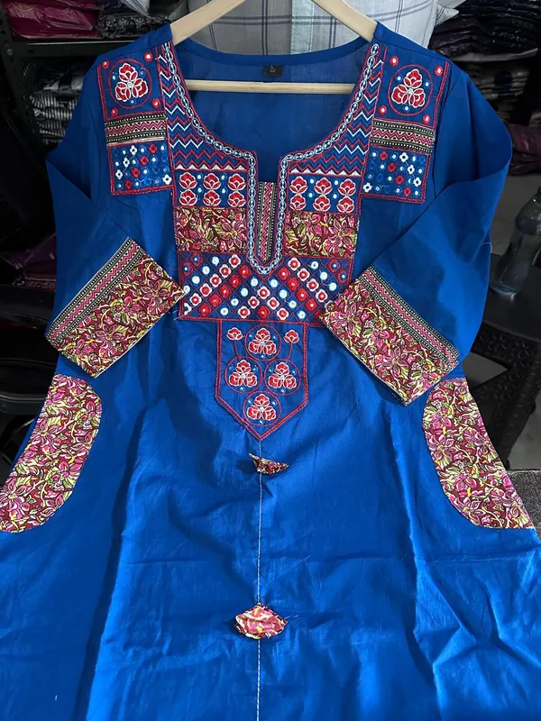 Blue_Embroidered_Straight_Kurta_Set_for_Women