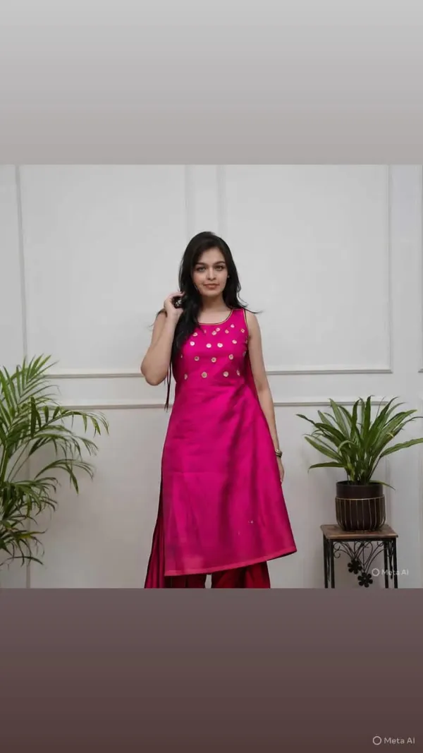 Pink_Embellished_A-Line_Kurta_Set_for_Women