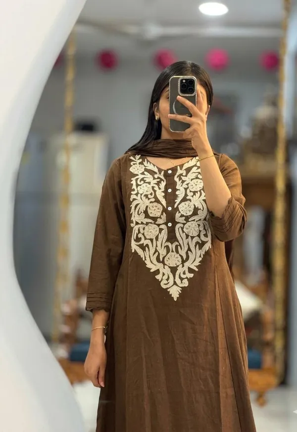 Brown_Printed_Kurta_Set_for_Women