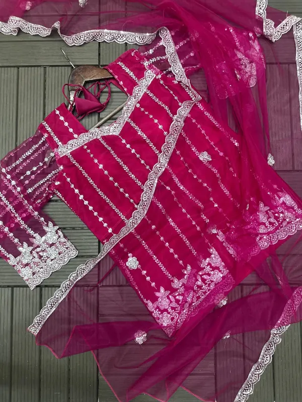 Wine_Embroidered_Flared_Lehenga_Choli_Set_for_Women