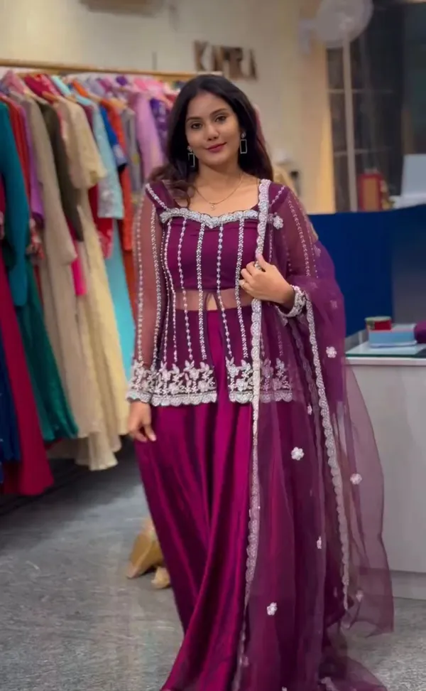 Wine_Embroidered_Flared_Lehenga_Choli_Set_for_Women