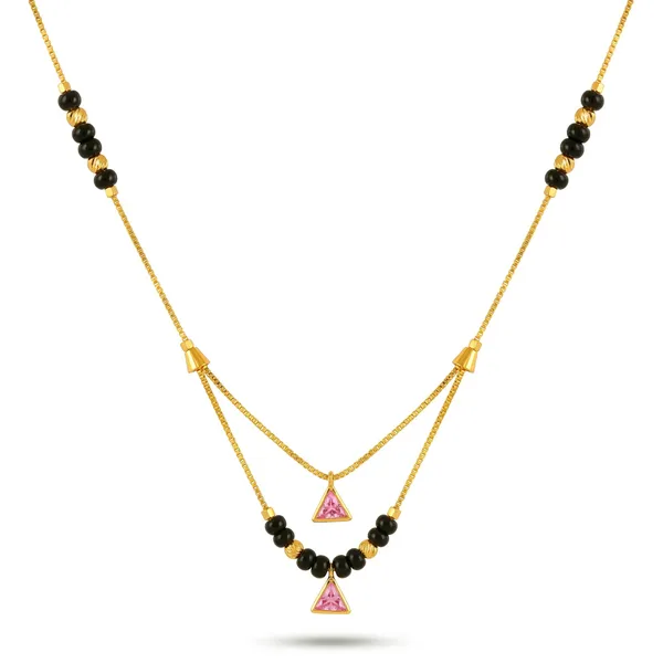 Gold_Toned_Layered_Black_Beaded_Mangalsutra_with_Pink_Stone_Pendants