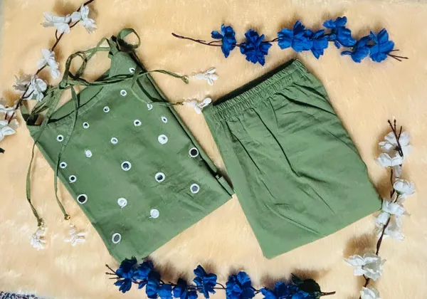 Olive_Green_Sleeveless_A_Line_Kurta_Set_for_Women