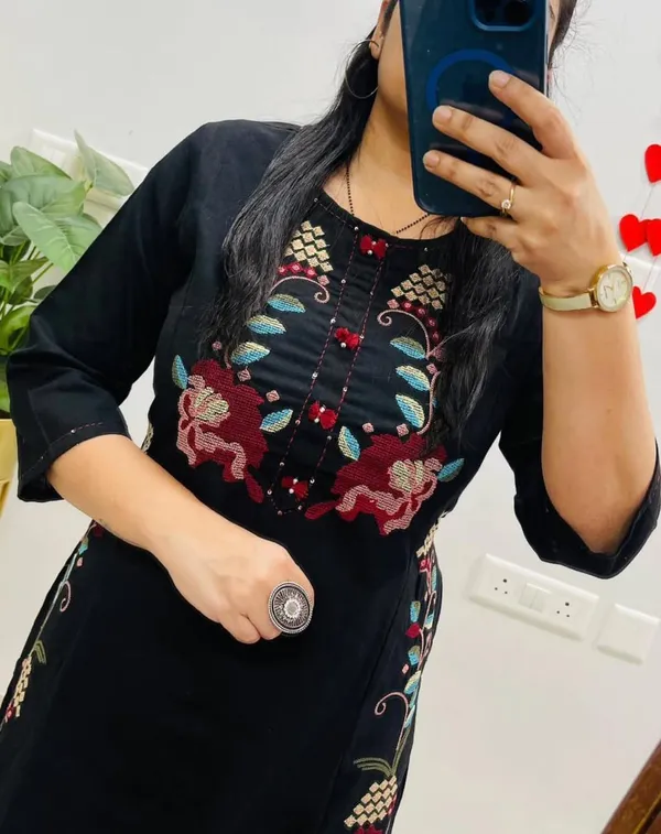 Black_Embroidered_Straight_Kurta_for_Women