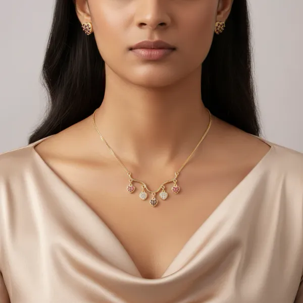 Gold_Toned_Heart_Charm_Pearl_Beaded_Necklace_for_Women