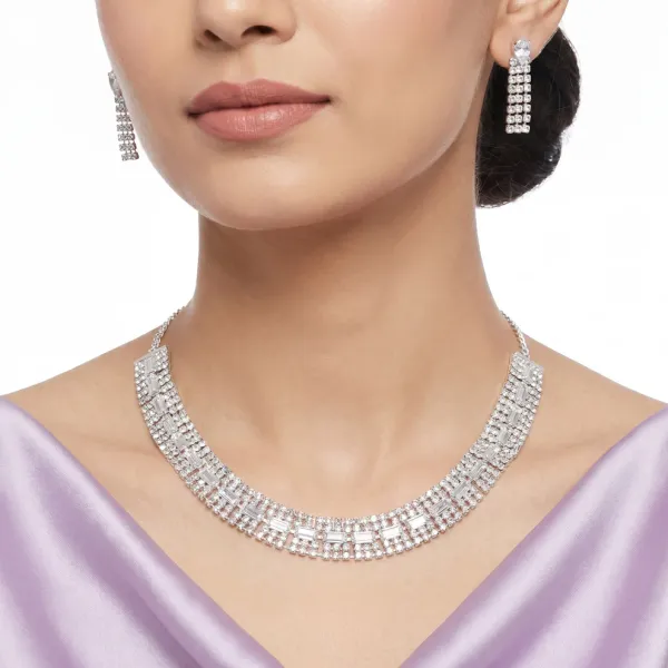 Silver_Rhodium_Plated_Cubic_Zirconia_Necklace_and_Earrings_Set