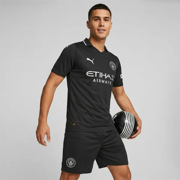 Black_Puma_Man_city__Retro_jersey_set_with_shorts