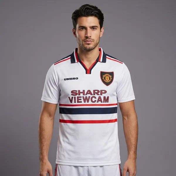White_man_u_Retro_Jersey_set_with_shorts